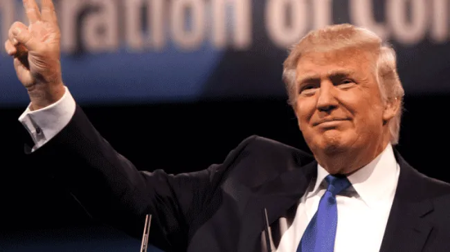 Trump Peace Sign